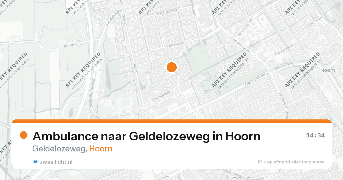 Ambulance naar Geldelozeweg in Hoorn — 26 aug 2026