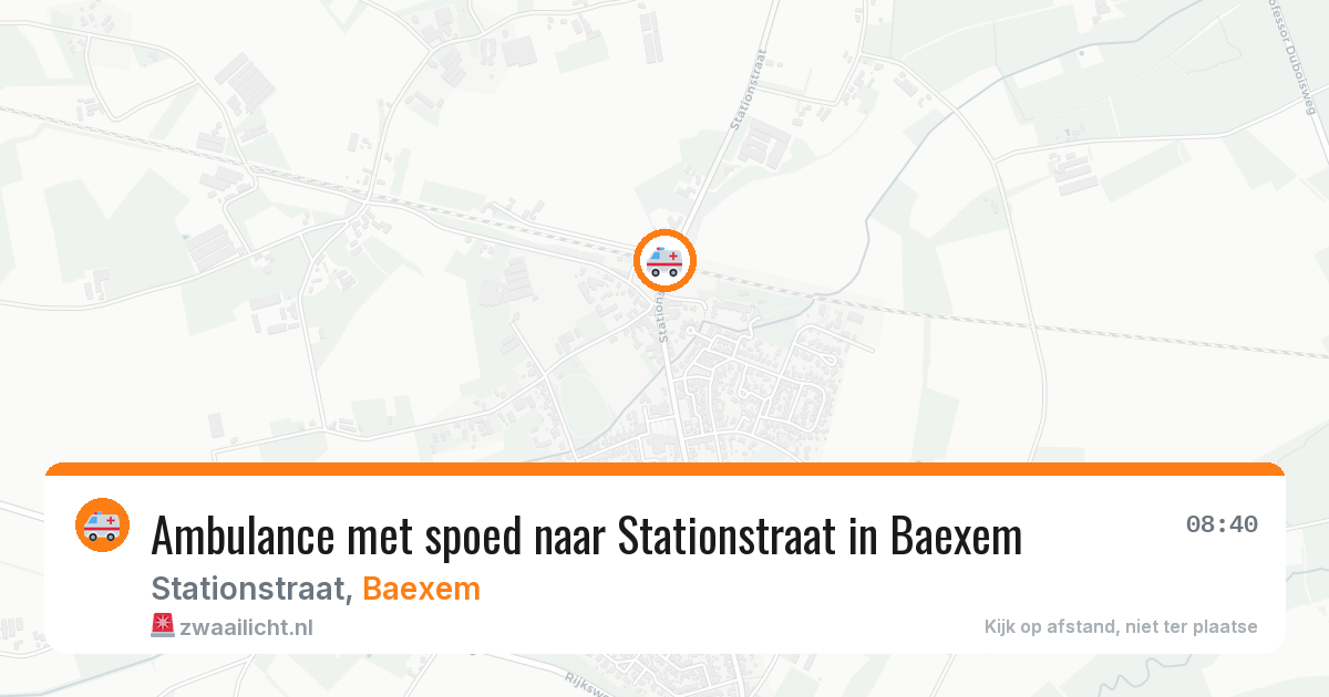 Ambulance met spoed naar Stationstraat in Baexem — 28 jan 2026
