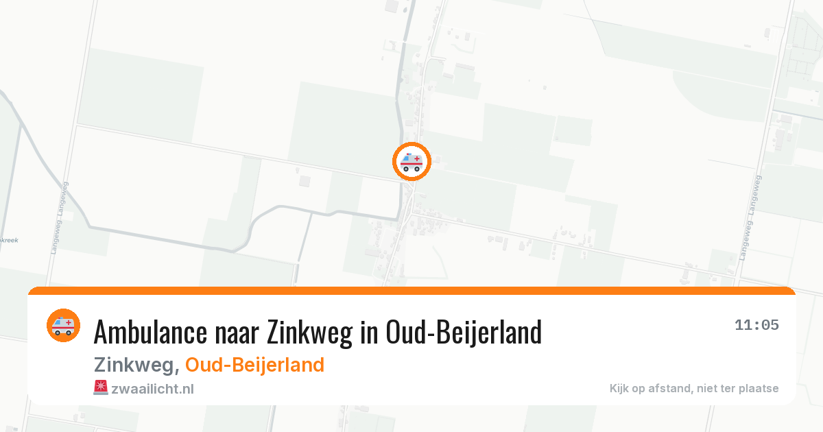 Ambulance naar Zinkweg in Oud-Beijerland — 21 apr 2026