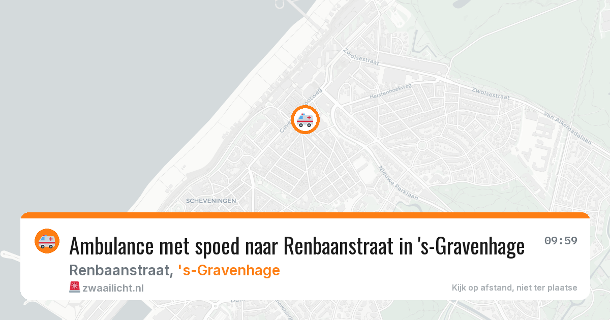 Ambulance met spoed naar Renbaanstraat in 's-Gravenhage — 3 jun 2026