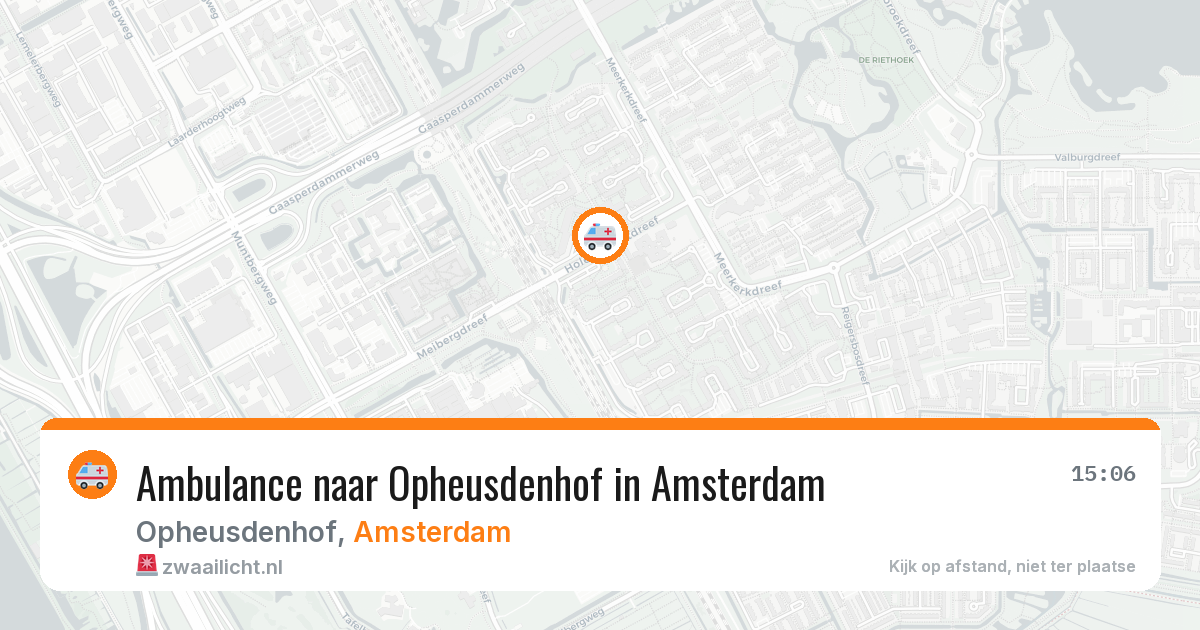 Ambulance naar Opheusdenhof in Amsterdam — 2 jul 2026