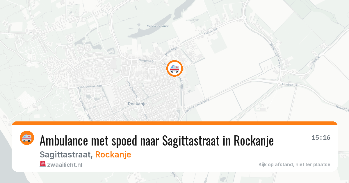Ambulance met spoed naar Sagittastraat in Rockanje — 30 jun 2026