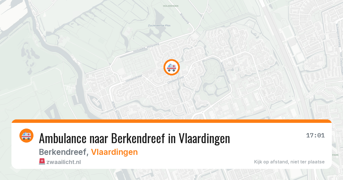 Ambulance naar Berkendreef in Vlaardingen — 20 jun 2026