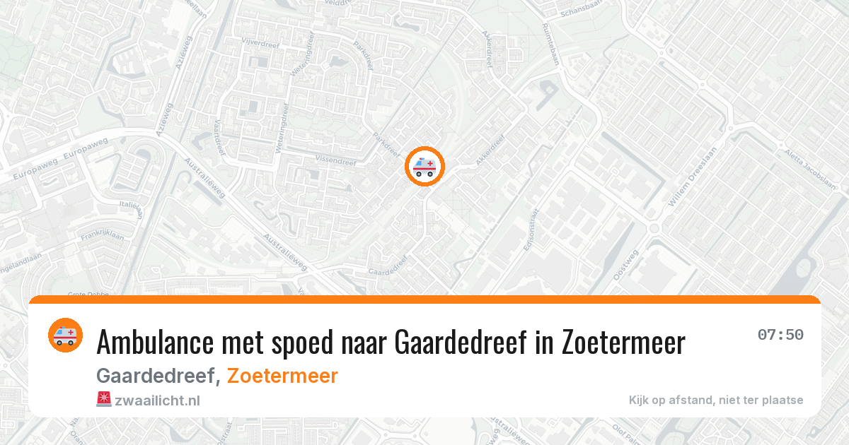 Ambulance met spoed naar Gaardedreef in Zoetermeer — 29 jan 2026