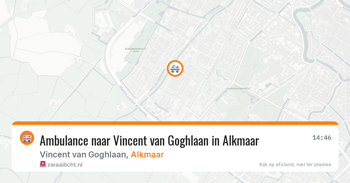 Ambulance naar Vincent van Goghlaan in Alkmaar — 13 aug 2026