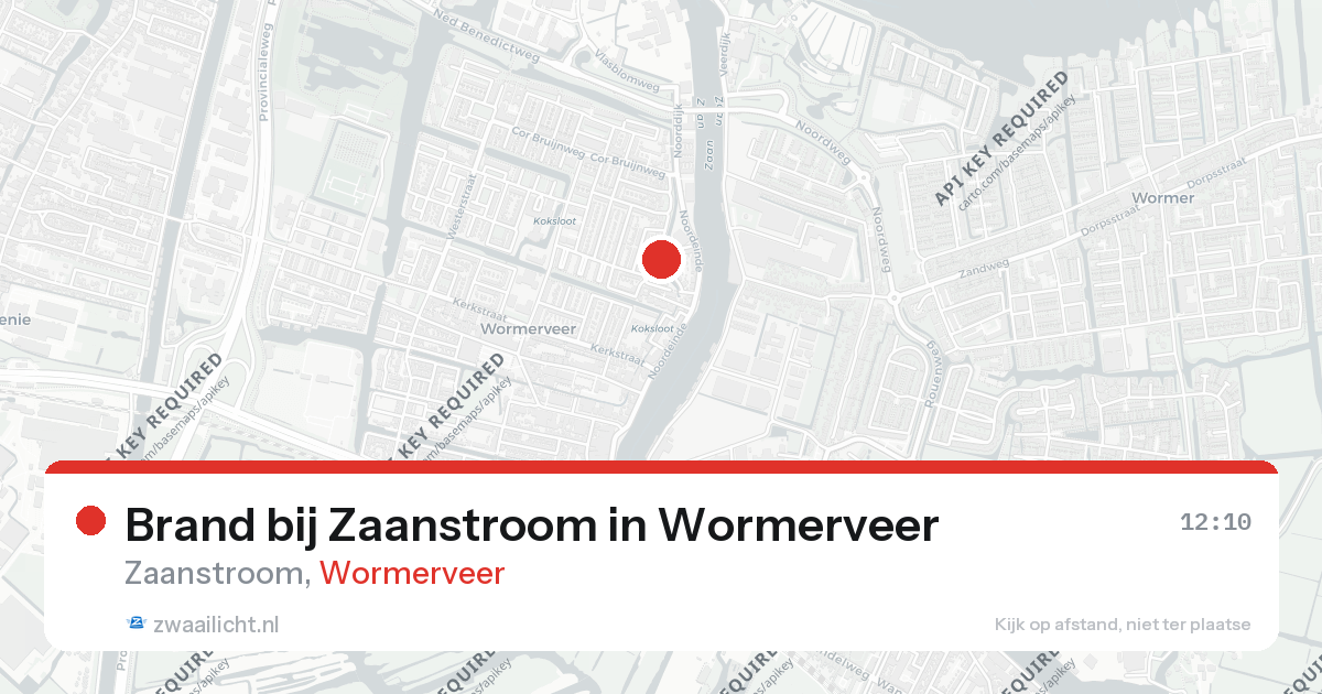 Brand bij Zaanstroom in Wormerveer — 16 feb 2026