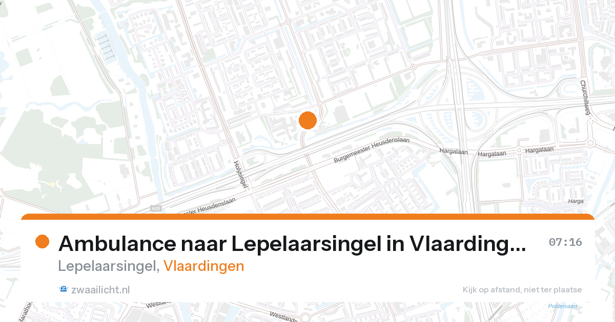 Ambulance naar Lepelaarsingel in Vlaardingen — 25 feb 2026