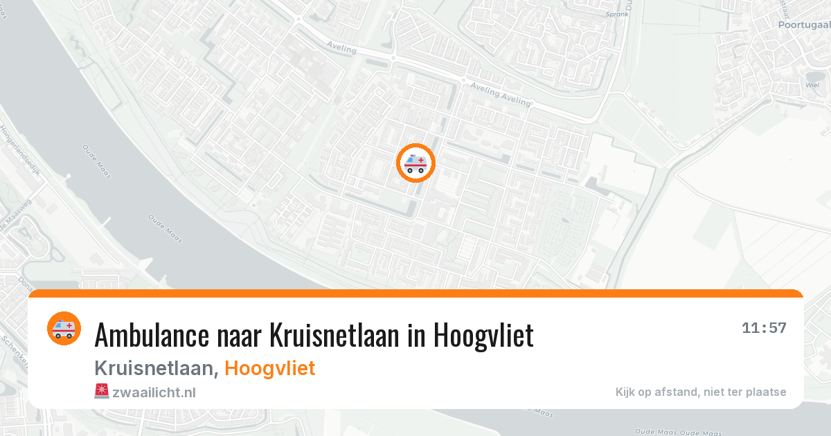 Ambulance naar Kruisnetlaan in Hoogvliet — 31 mrt 2026