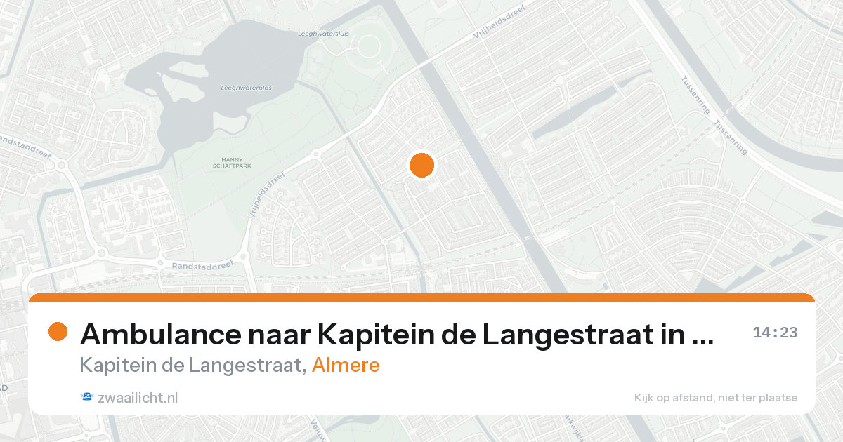 Ambulance naar Kapitein de Langestraat in Almere — 28 mei 2026