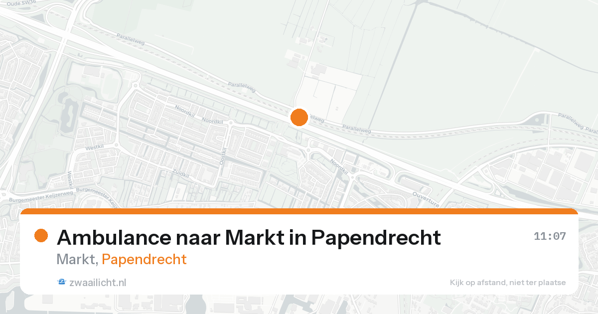 Ambulance naar Markt in Papendrecht — 31 jan 2026