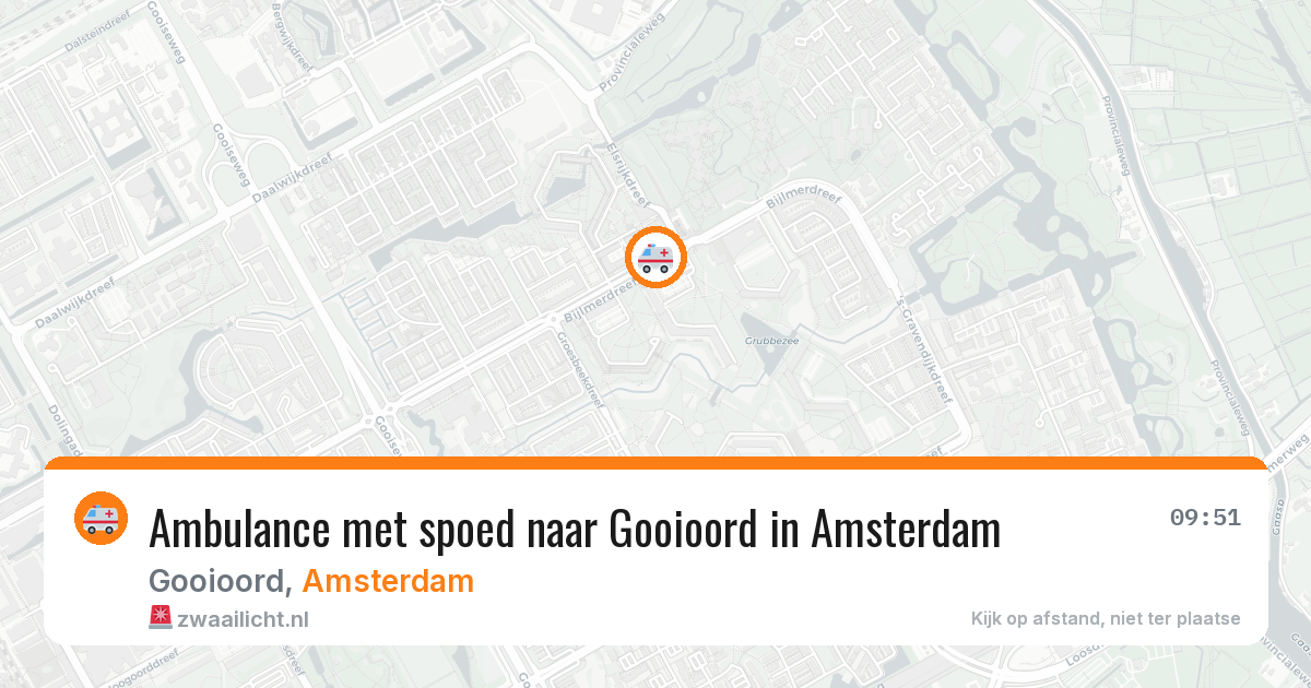 Ambulance met spoed naar Gooioord in Amsterdam — 7 aug 2026