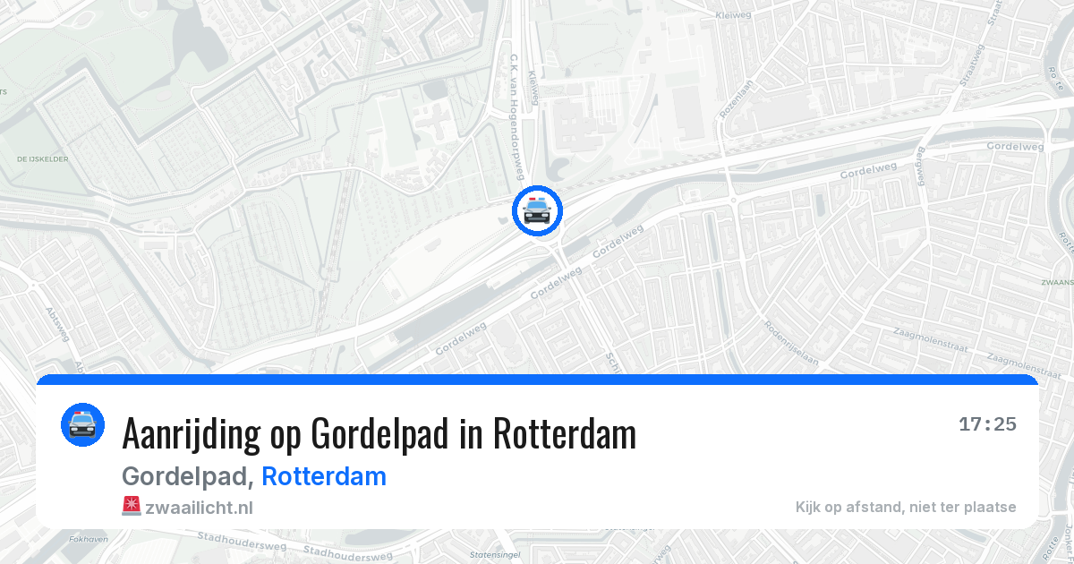 Aanrijding op Gordelpad in Rotterdam — 8 jun 2026