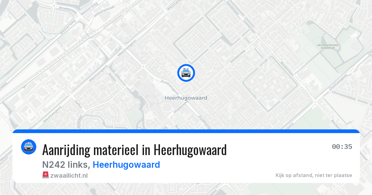 Aanrijding materieel in Heerhugowaard — 19 mei 2026