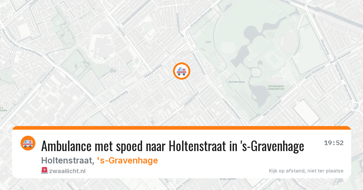Ambulance met spoed naar Holtenstraat in 's-Gravenhage — 9 mei 2026