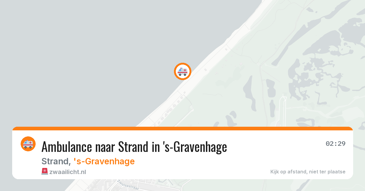 Ambulance naar Strand in 's-Gravenhage — 21 jun 2026