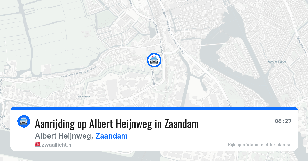 Aanrijding op Albert Heijnweg in Zaandam — 19 mrt 2026