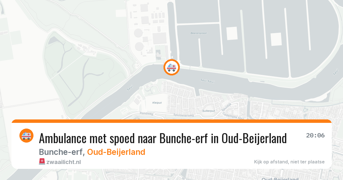 Ambulance met spoed naar Bunche-erf in Oud-Beijerland — 20 jan 2026