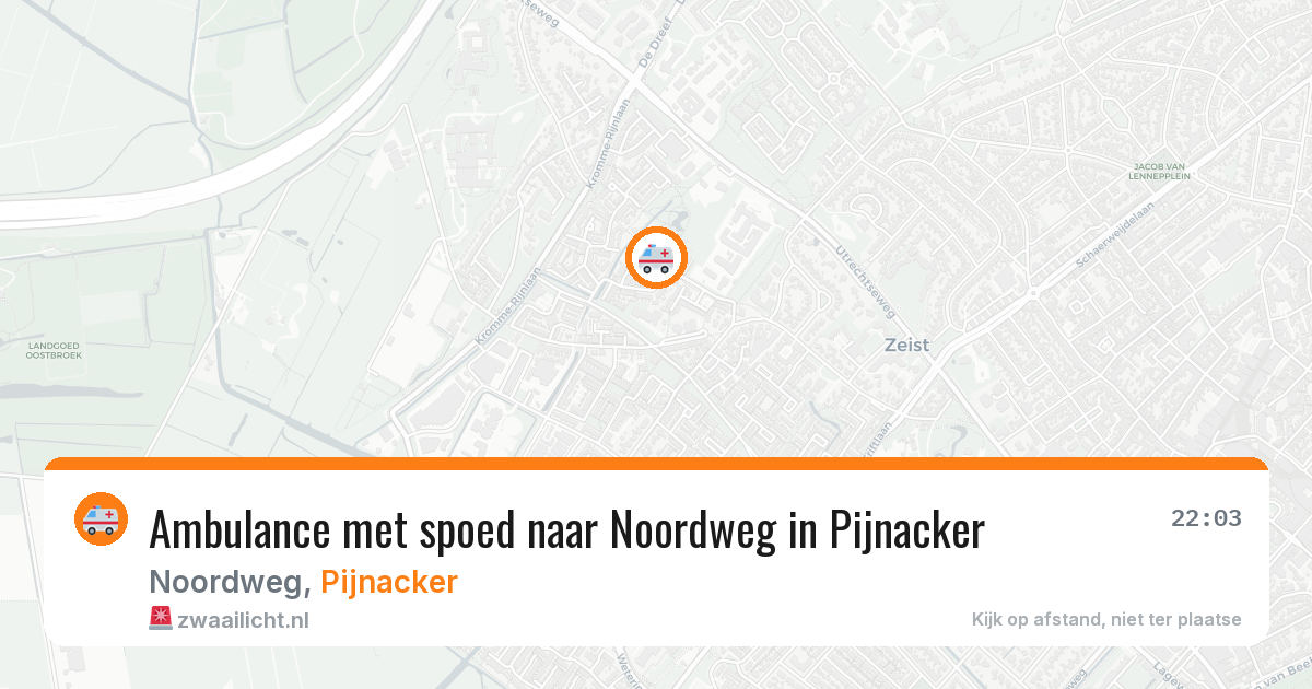 Ambulance met spoed naar Noordweg in Pijnacker — 16 jan 2026