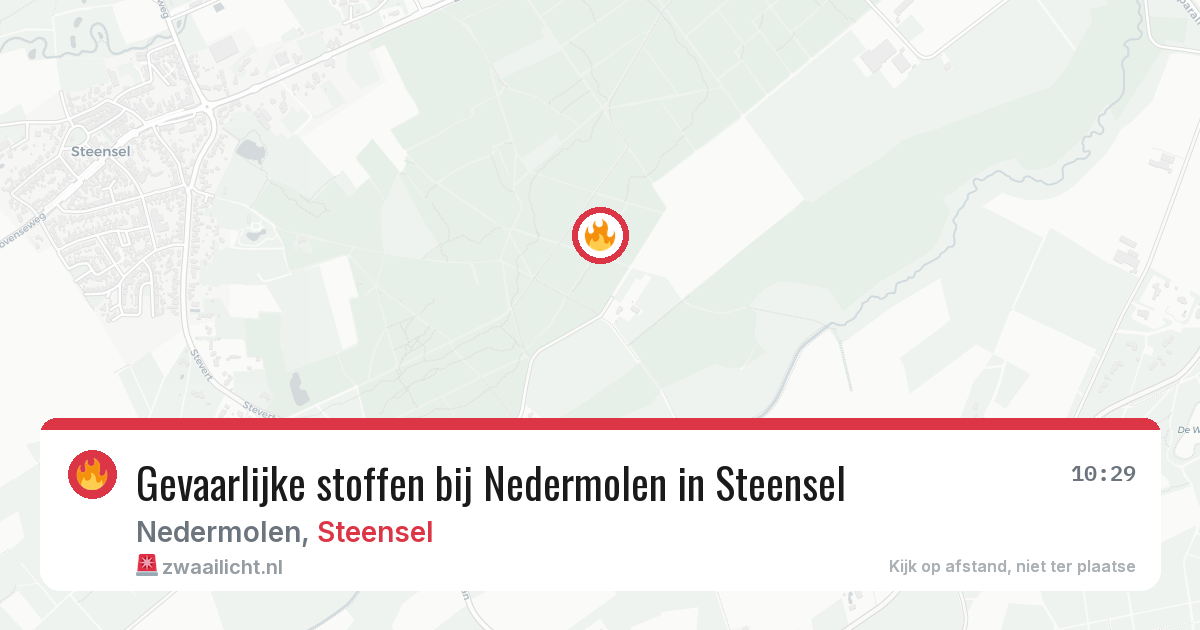 Gevaarlijke stoffen bij Nedermolen in Steensel — 4 apr 2026
