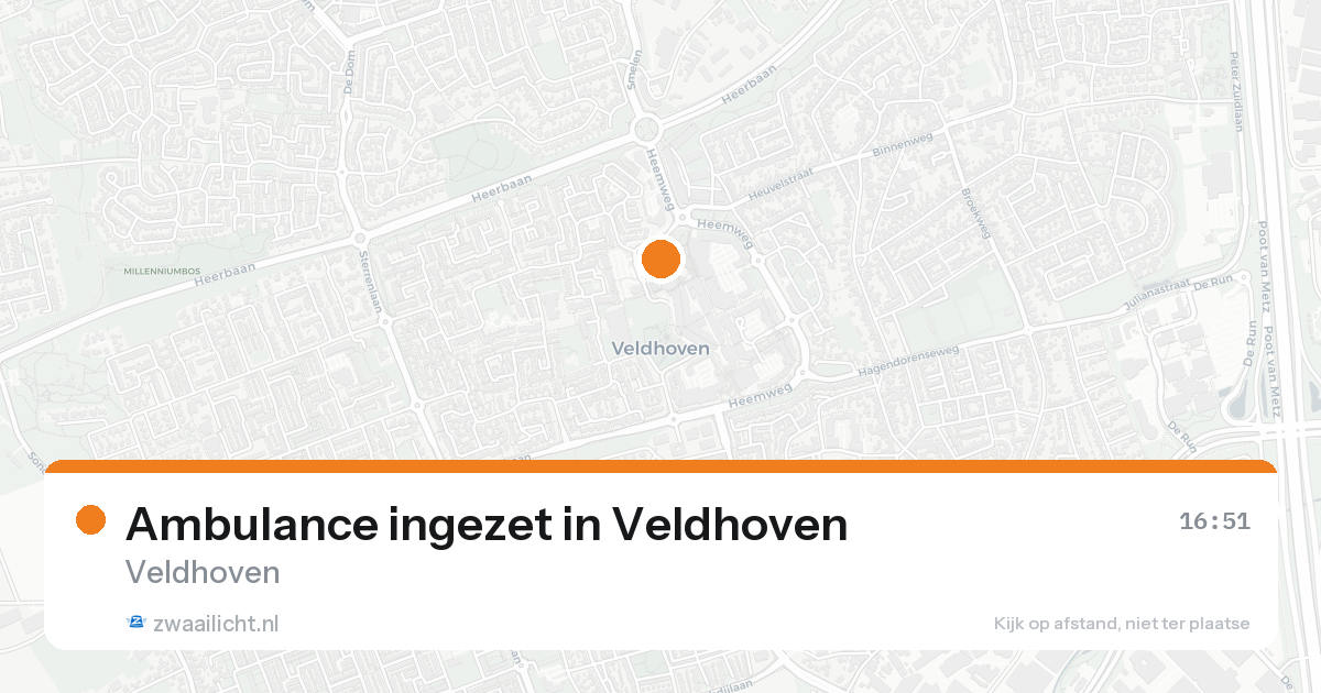 Ambulance ingezet in Veldhoven — 25 jun 2026