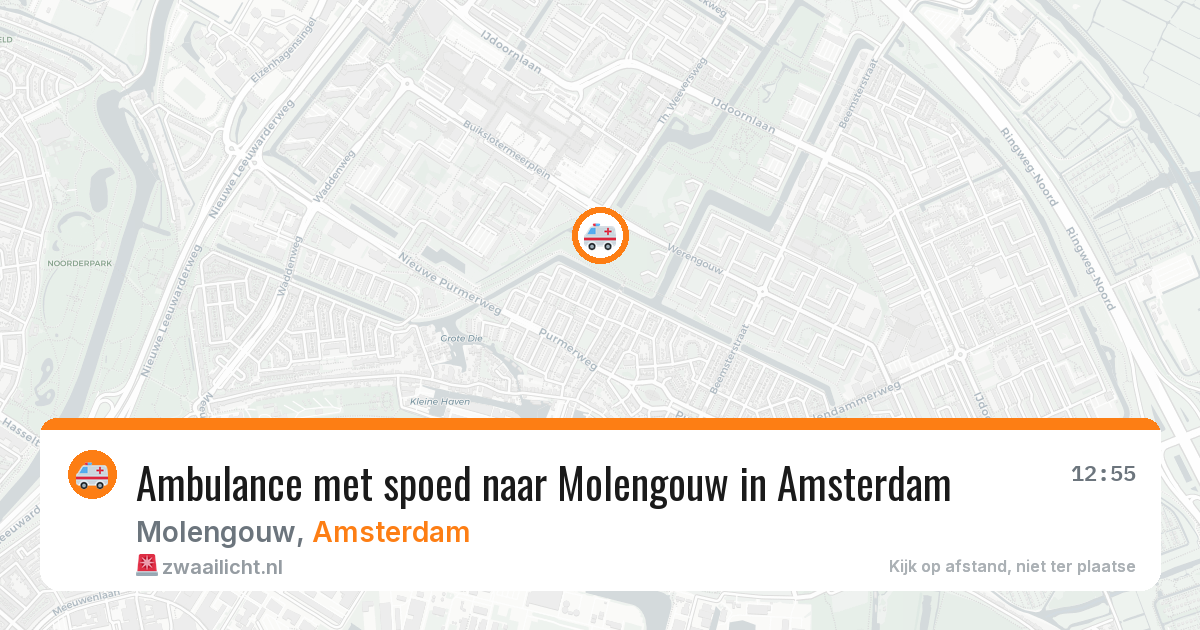 Ambulance met spoed naar Molengouw in Amsterdam — 13 mei 2026