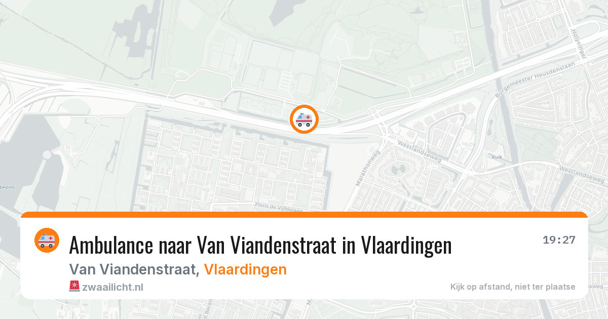 Ambulance naar Van Viandenstraat in Vlaardingen — 7 jun 2026