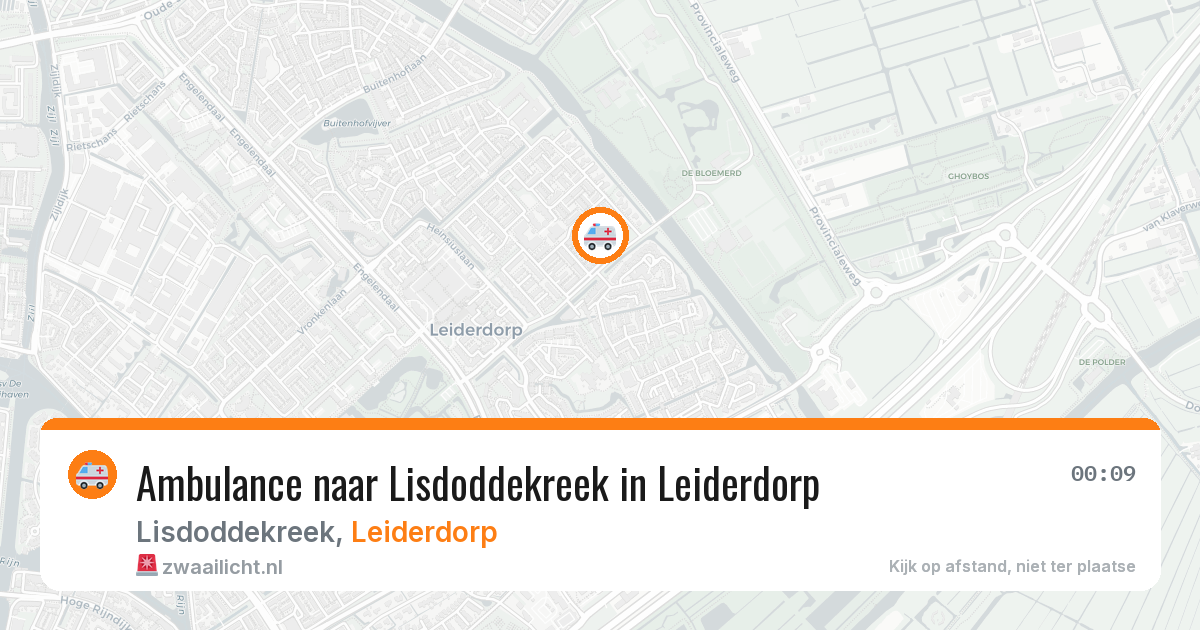 Ambulance naar Lisdoddekreek in Leiderdorp — 20 mei 2026