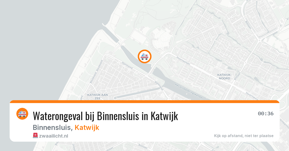 Waterongeval bij Binnensluis in Katwijk — 4 jul 2026