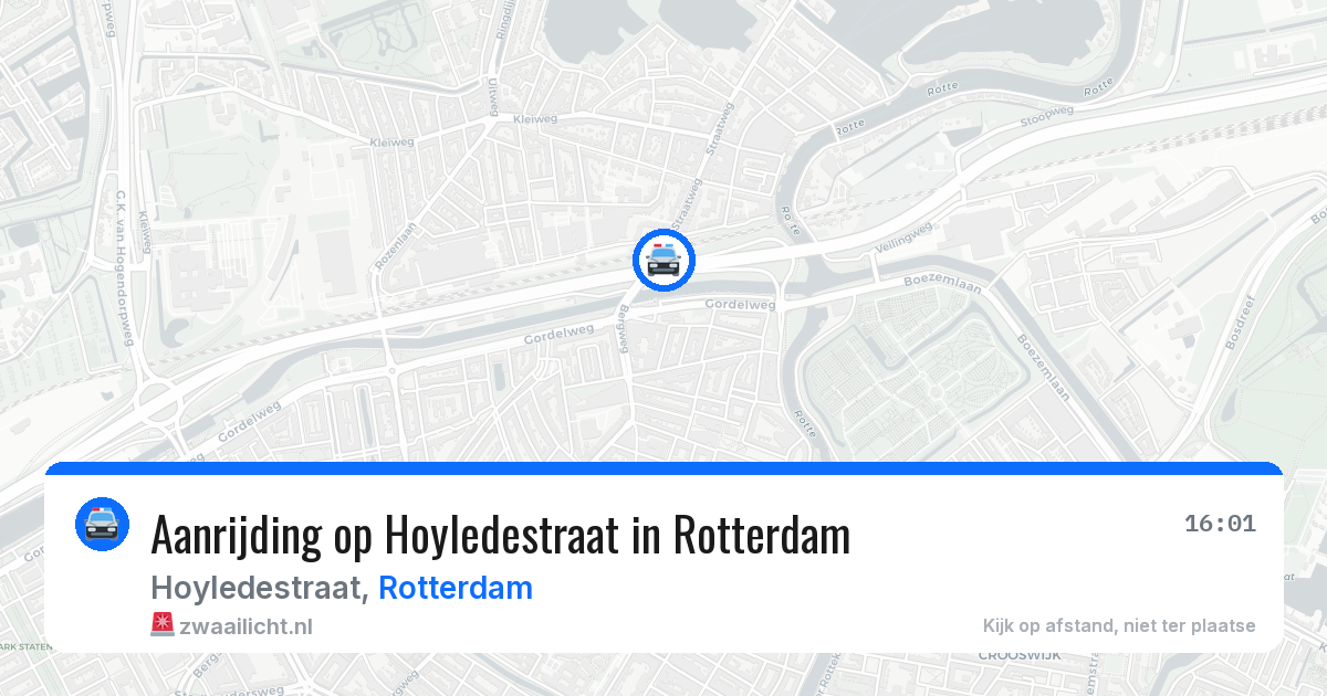 Aanrijding op Hoyledestraat in Rotterdam — 12 jun 2026