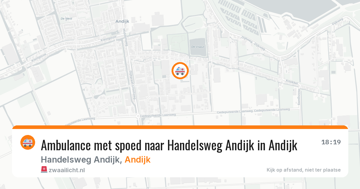 Ambulance met spoed naar Handelsweg Andijk in Andijk — 20 mei 2026
