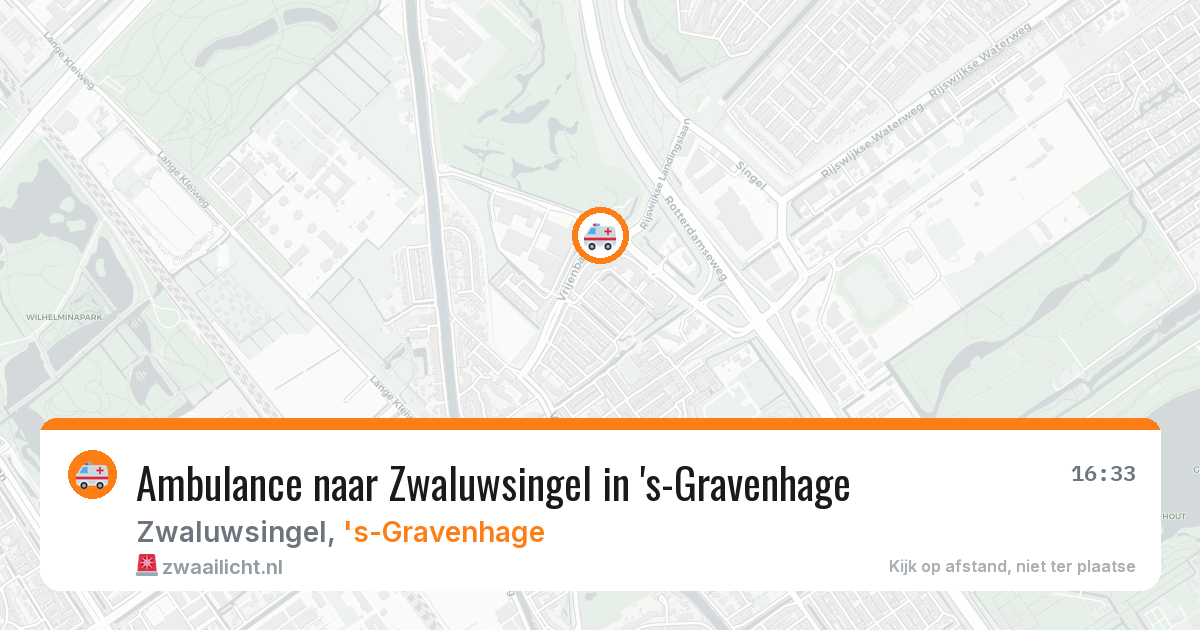 Ambulance naar Zwaluwsingel in 's-Gravenhage — 7 mrt 2026