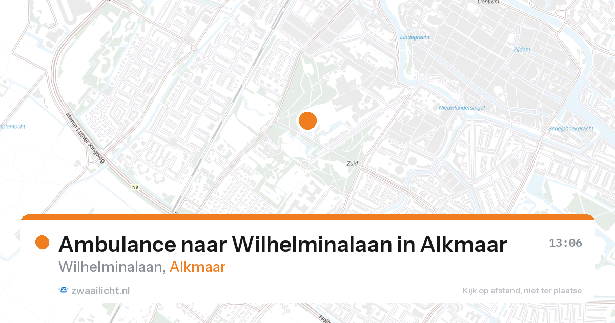 Ambulance naar Wilhelminalaan in Alkmaar — 12 jun 2026
