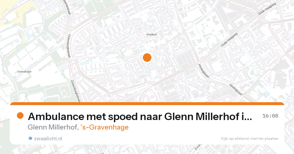 Ambulance met spoed naar Glenn Millerhof in 's-Gravenhage — 28 aug 2026