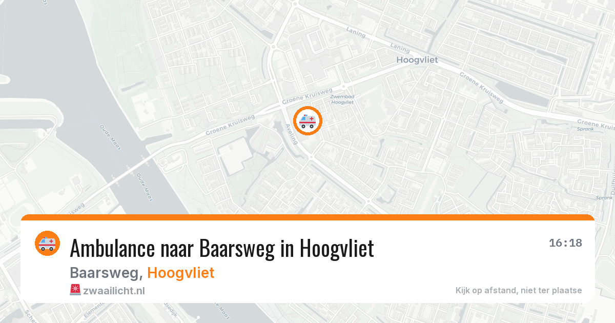 Ambulance naar Baarsweg in Hoogvliet — 23 jul 2026