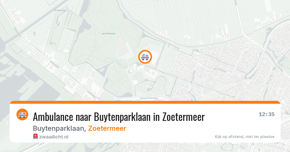 Ambulance naar Buytenparklaan in Zoetermeer — 13 jul 2026