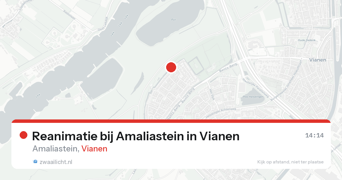 Reanimatie bij Amaliastein in Vianen — 7 feb 2026