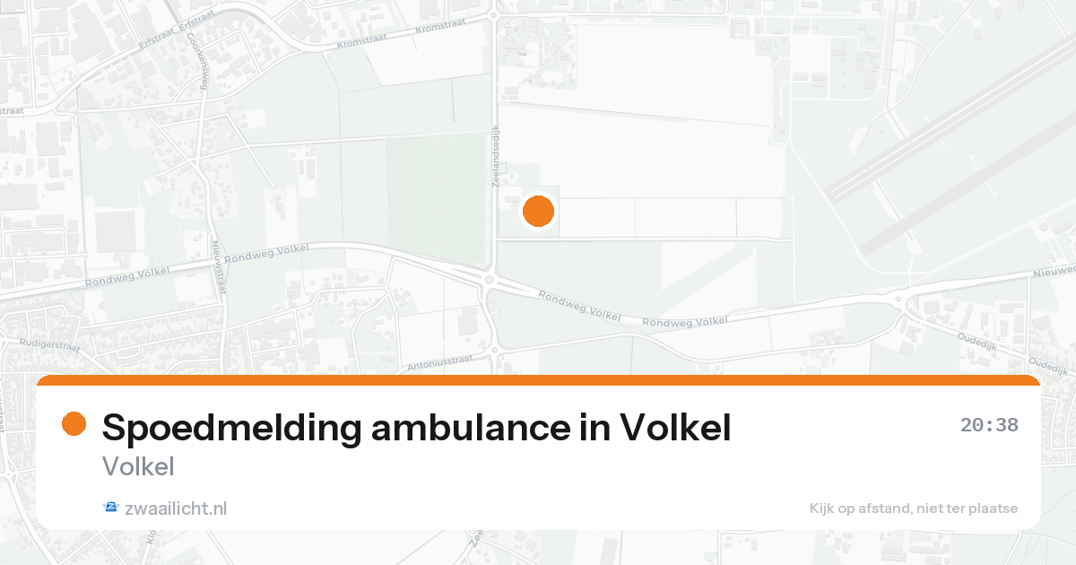 Spoedmelding ambulance in Volkel — 15 aug 2026