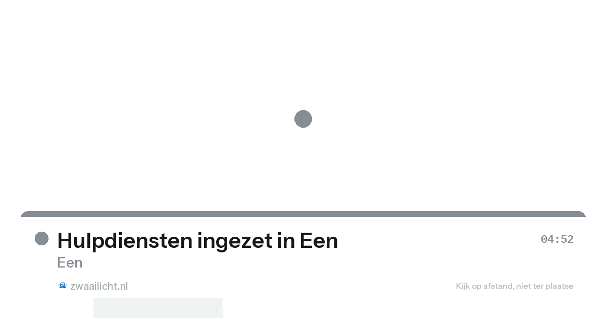 Hulpdiensten ingezet in Een — 24 aug 2026 | 🚨 Zwaailicht.nl