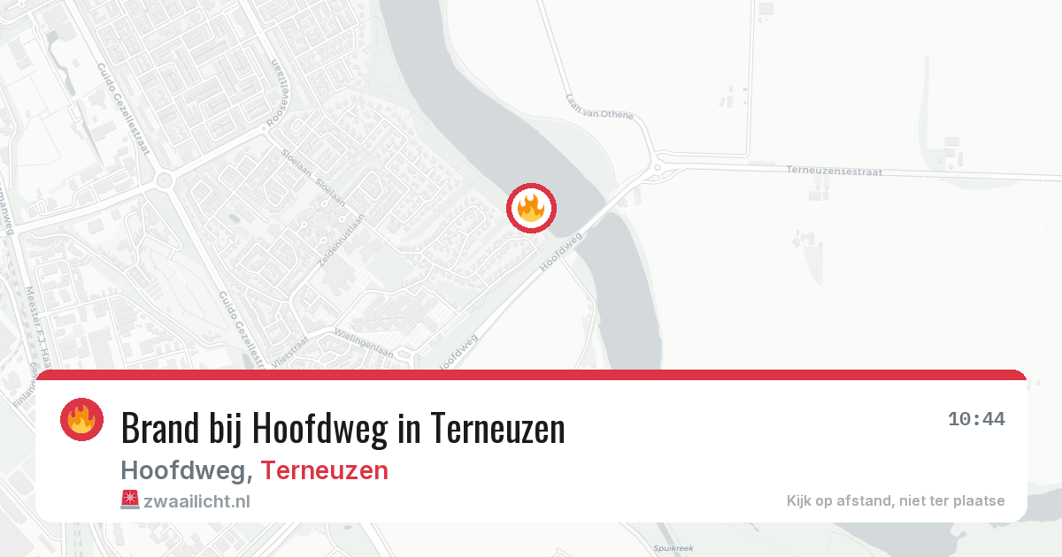 Brand bij Hoofdweg in Terneuzen — 27 apr 2026