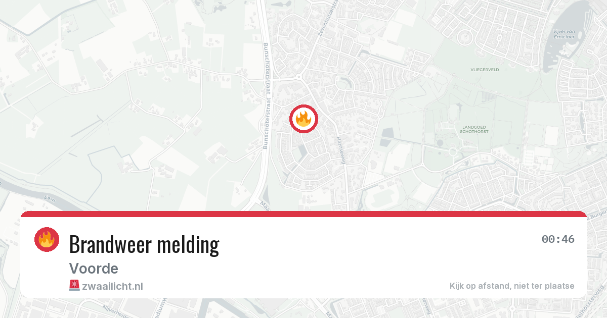 Brandweer melding — 4 mei 2026