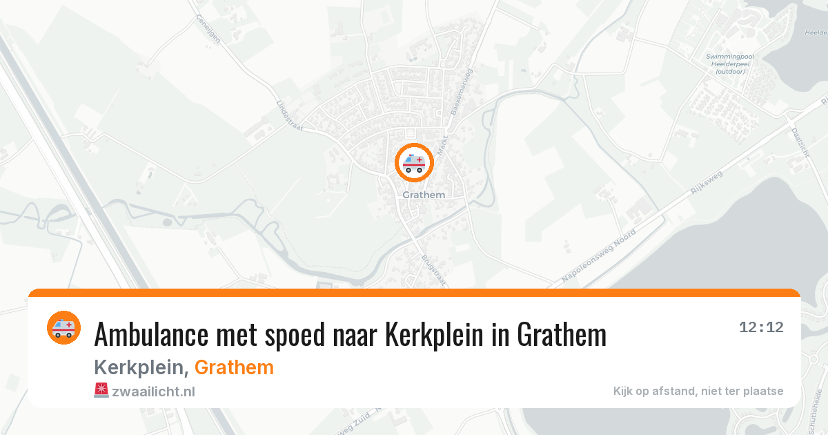 Ambulance met spoed naar Kerkplein in Grathem — 22 mei 2026