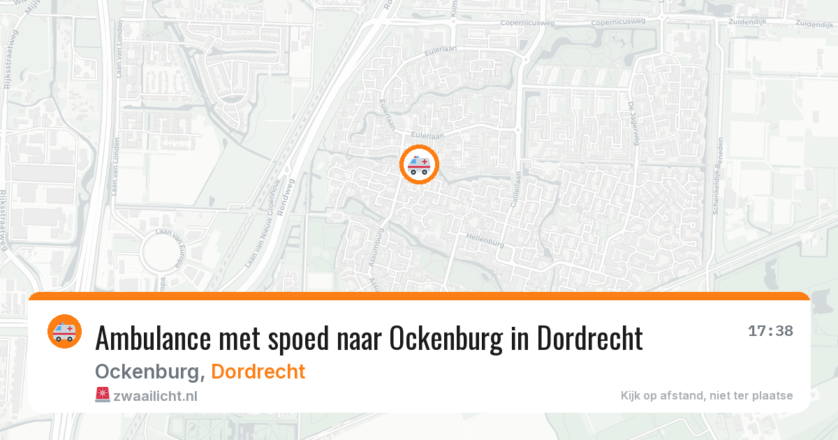 Ambulance met spoed naar Ockenburg in Dordrecht — 31 mrt 2026