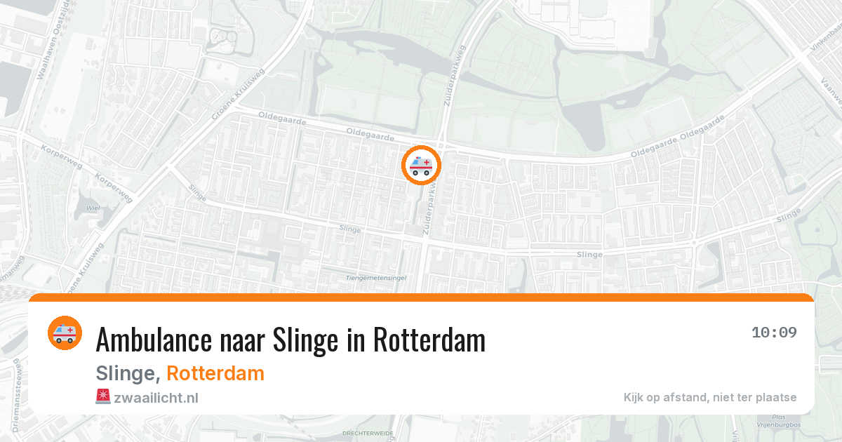 Ambulance naar Slinge in Rotterdam — 7 mei 2026