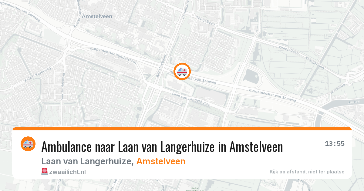 Ambulance naar Laan van Langerhuize in Amstelveen — 12 mei 2026