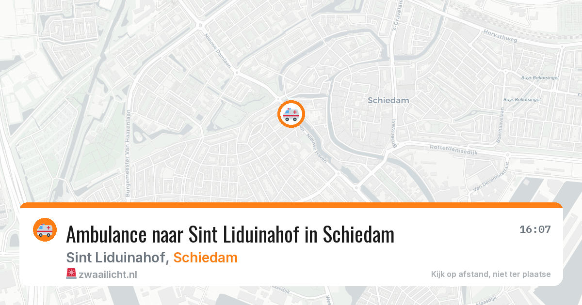 Ambulance naar Sint Liduinahof in Schiedam — 24 jun 2026