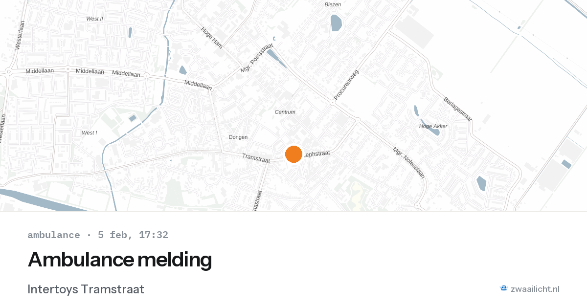 Ambulance melding — 5 feb 2026
