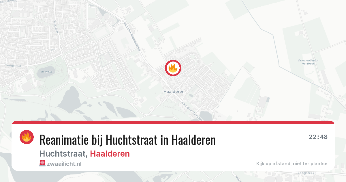 Reanimatie bij Huchtstraat in Haalderen — 29 jan 2026