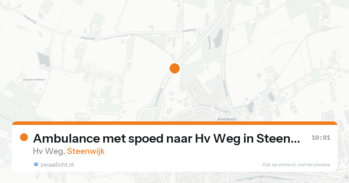 Ambulance met spoed naar Hv Weg in Steenwijk — 7 feb 2026
