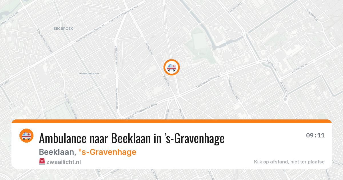 Ambulance naar Beeklaan in 's-Gravenhage — 23 jun 2026