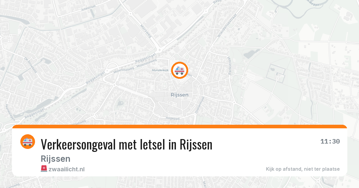 Verkeersongeval met letsel in Rijssen — 19 apr 2026
